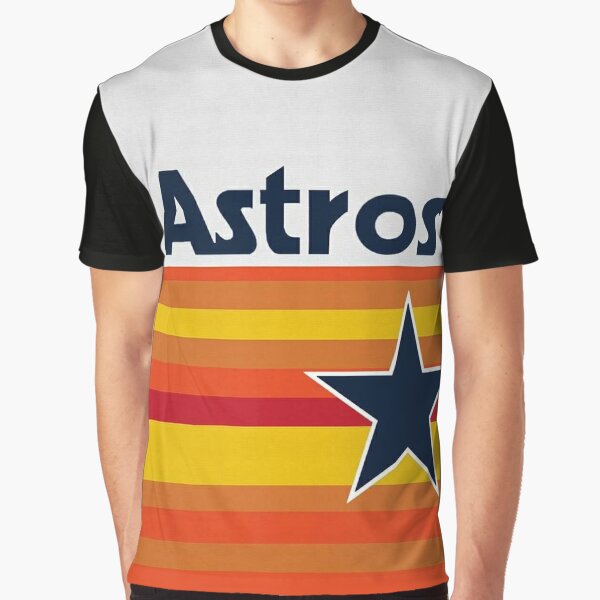 47 BRAND Houston Astros Cooperstown Logo Graphic Short Sleeve T-shirt Sz M