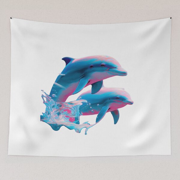 Item preview, Wounderful and Colourful Dolphins designed and sold by GloriousArtSKD.