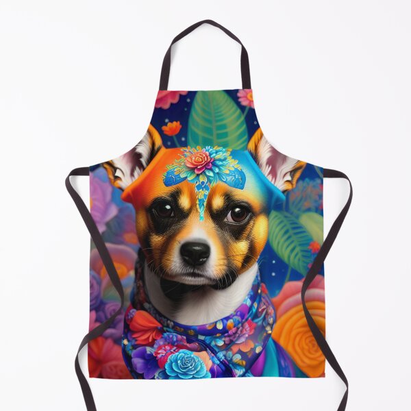 Item preview, Dog with Flower Portrait designed and sold by HenryMaster.