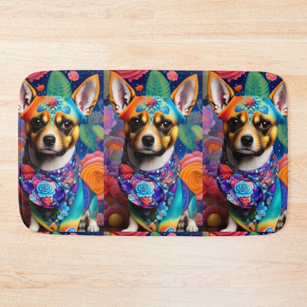Item preview, Dog with Flower Portrait designed and sold by HenryMaster.