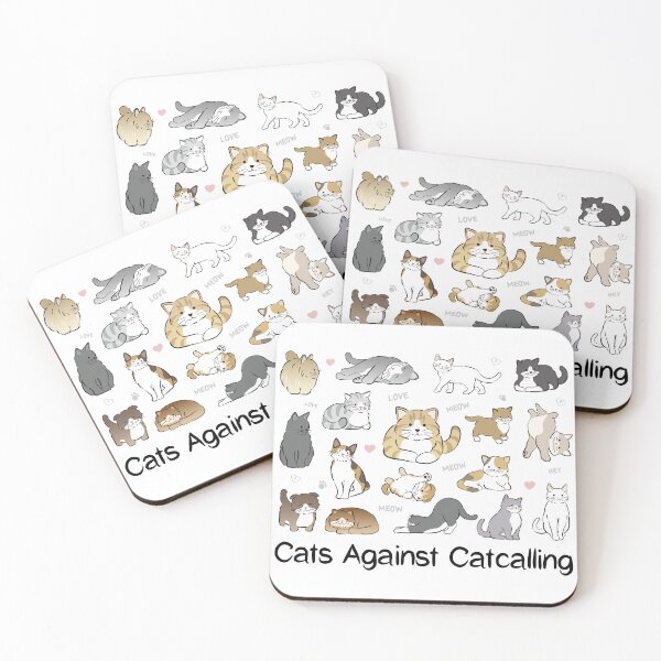 Item preview, Cats Against Catcalling designed and sold by Inferna-Love Creations.