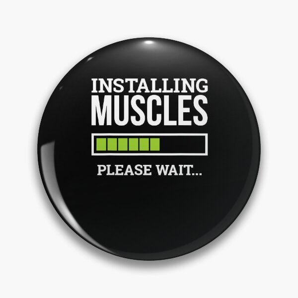 Item preview, Funny Workout Gym Installing Muscles Please Wait T-Shirt designed and sold by JudyMann8258.