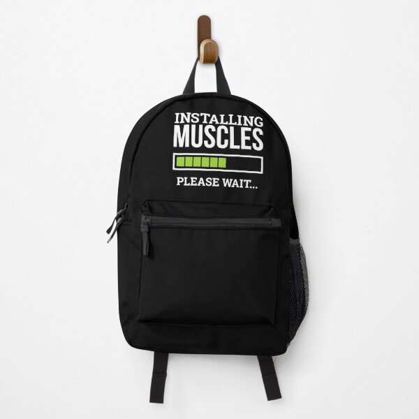 Item preview, Funny Workout Gym Installing Muscles Please Wait T-Shirt designed and sold by JudyMann8258.