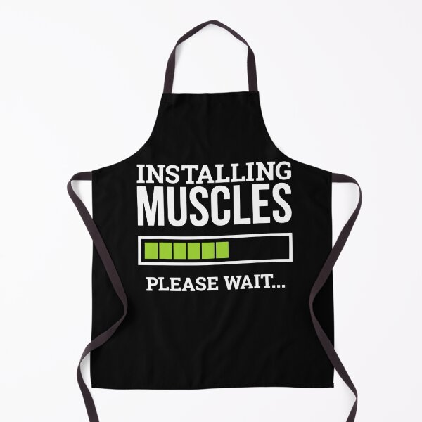 Item preview, Funny Workout Gym Installing Muscles Please Wait T-Shirt designed and sold by JudyMann8258.