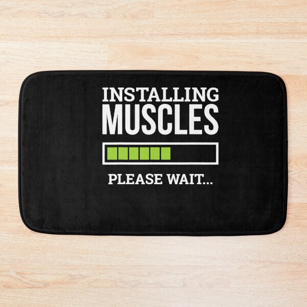 Item preview, Funny Workout Gym Installing Muscles Please Wait T-Shirt designed and sold by JudyMann8258.