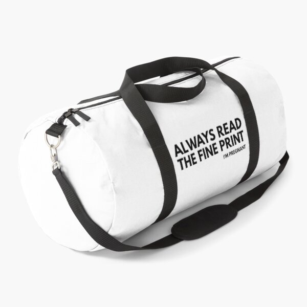 Item preview, Always Read The Fine Print I'm Pregnant - Pregnancy Announcement designed and sold by texteestore.