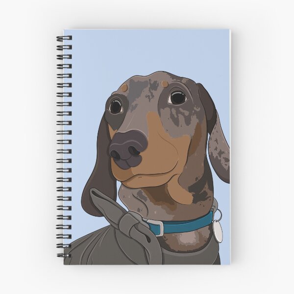 Item preview, Dapple Dachshund - sausage dog, brown dog, miniature sausage dog, dapple dog, red dapple, chocolate dapple designed and sold by SoohieArt.