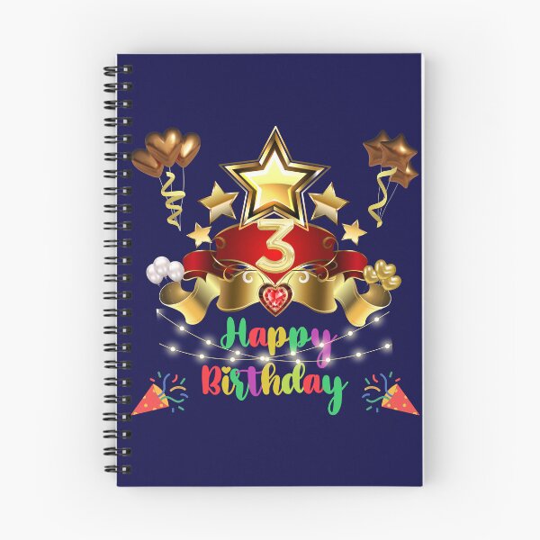 Item preview, 3 years old, Happy birthday 3 years old, (English), Child gift designed and sold by Ksmith-Style.