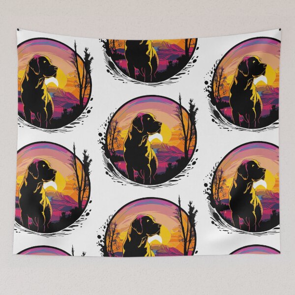 Artikelvorschau, Labrador Retriever im Sonnenuntergang entworfen und verkauft von WECreations.