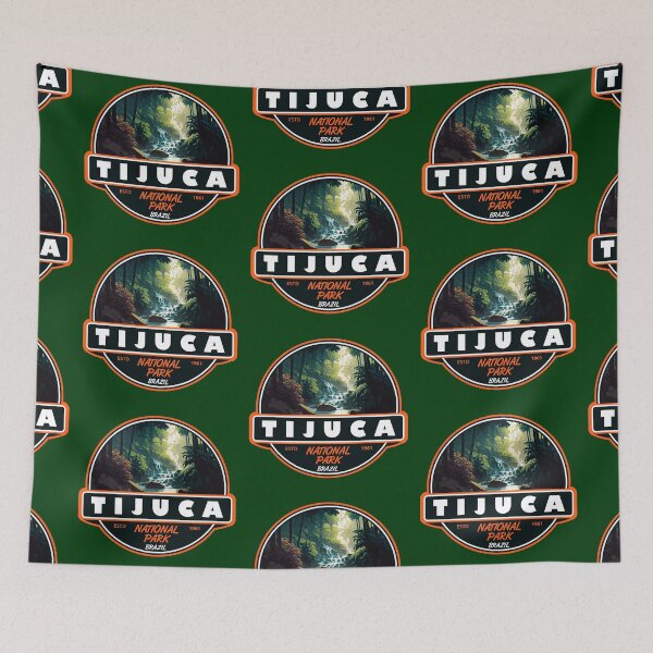 Item preview, Tijuca National Park Brazil Emblem designed and sold by KrisSidDesigns.