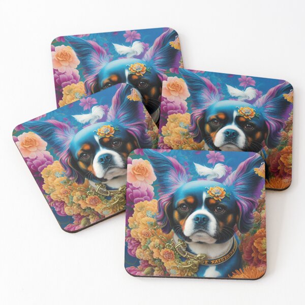 Item preview, Fly Dog with Flower Portrait designed and sold by HenryMaster.
