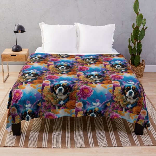 Item preview, Fly Dog with Flower Portrait designed and sold by HenryMaster.