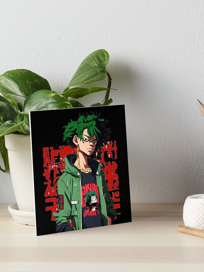 Anime skater boy rolling his skateboard Canvas Print by OtherVisions