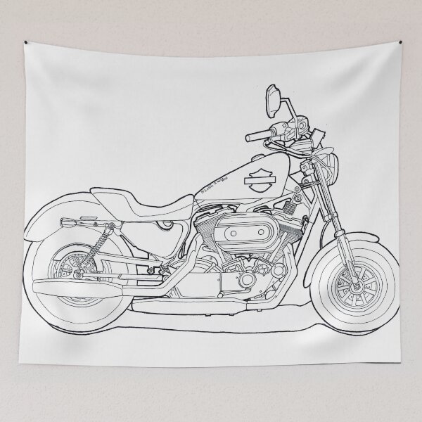 Item preview, motorbike lineart designed and sold by JdeeChan.