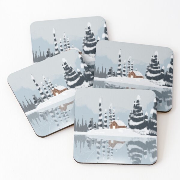 Item preview, Cabin in snowy mountains  designed and sold by Hitona.