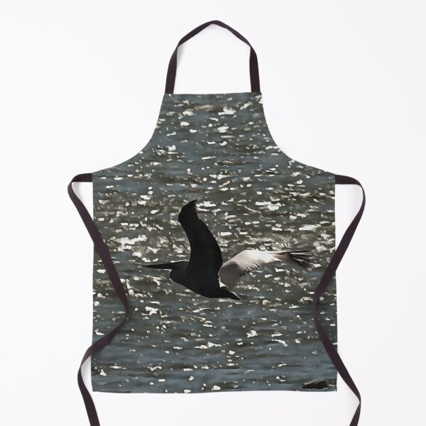 Item preview, Pelican Flying Over Shimmering Lake Bafa Grey Tones designed and sold by taiche.