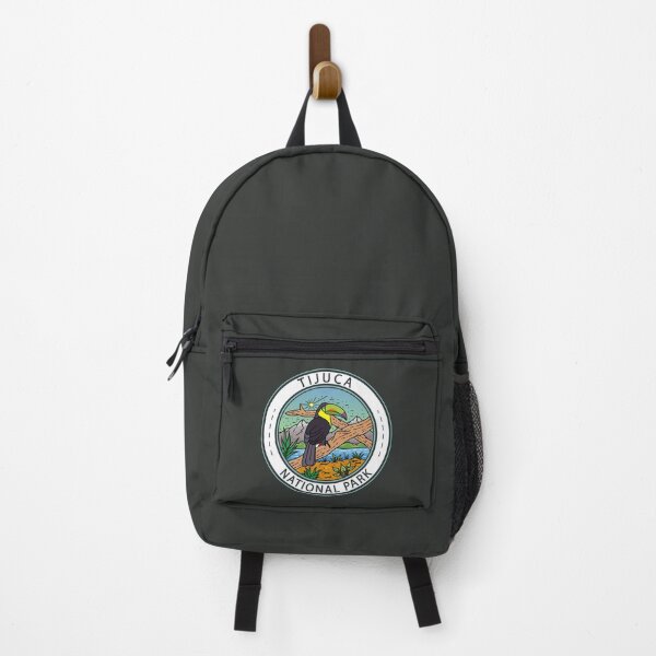 Item preview, Tijuca National Park Brazil Toucan Badge designed and sold by KrisSidDesigns.
