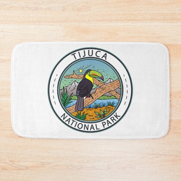 Item preview, Tijuca National Park Brazil Toucan Badge designed and sold by KrisSidDesigns.