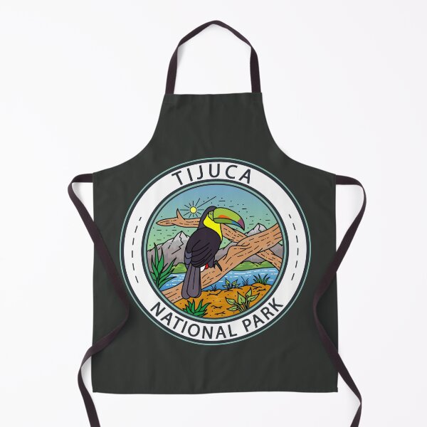 Item preview, Tijuca National Park Brazil Toucan Badge designed and sold by KrisSidDesigns.