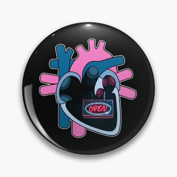 Item preview, Cyberpunk Open Neon Sign (Anatomical Human Heart) designed and sold by ObsidianDaz.