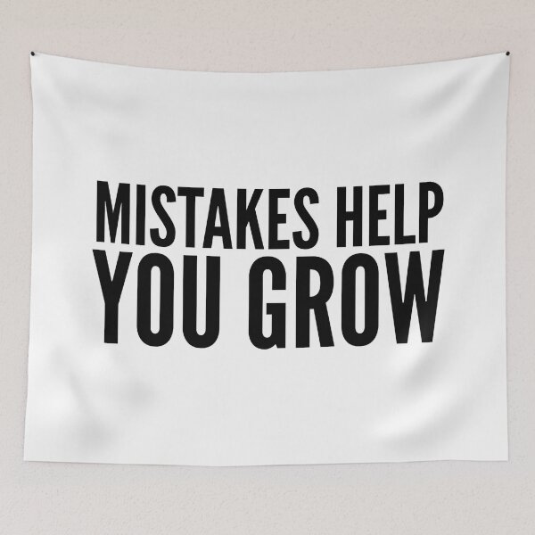 Item preview, Mistakes Help You Grow - Motivational Words designed and sold by texteestore.