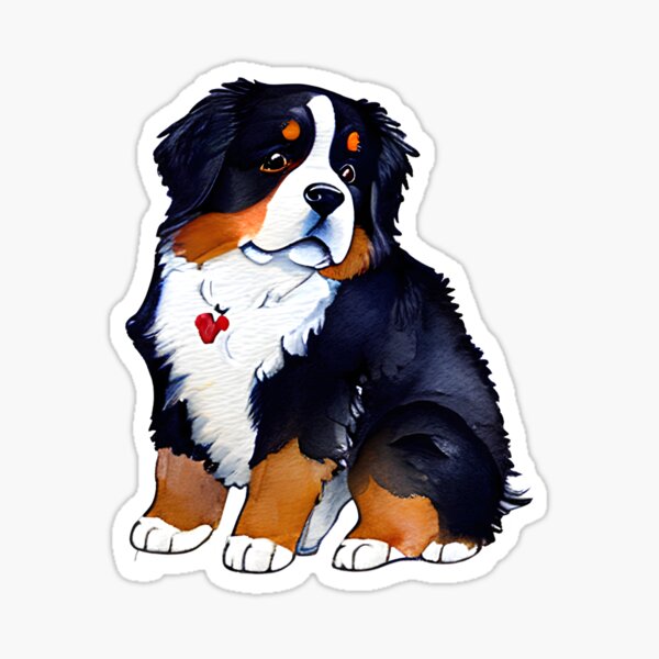 Bernese Mountain Dog Doggie Puppy Present Gift' Sticker