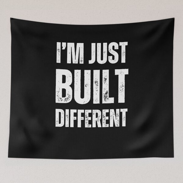 Item preview, Funny Motivational Design: I'm Just Built Different designed and sold by SimpliText.