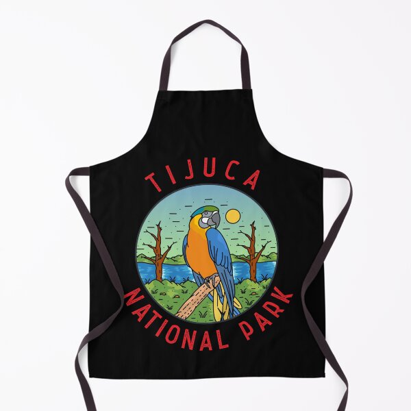 Item preview, Tijuca National Park Brazil Macaw Distressed Circle designed and sold by KrisSidDesigns.