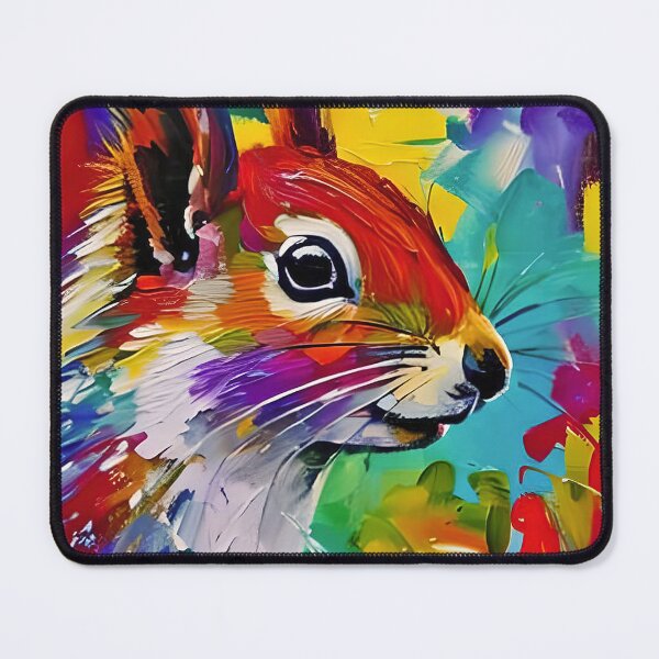 Item preview, Modern Contemporary digital artwork of a Red Squirrel. designed and sold by davidelder.