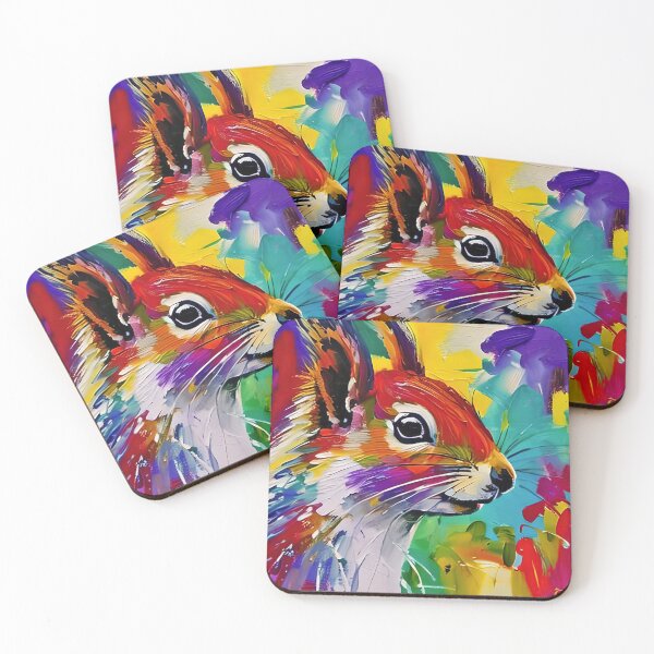 Item preview, Modern Contemporary digital artwork of a Red Squirrel. designed and sold by davidelder.