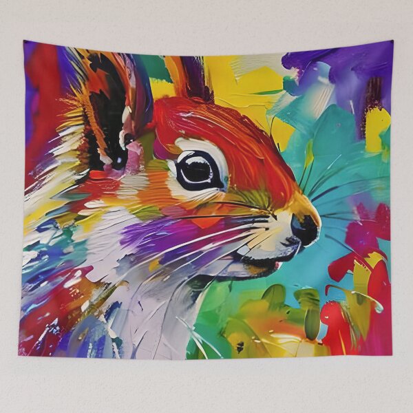 Item preview, Modern Contemporary digital artwork of a Red Squirrel. designed and sold by davidelder.