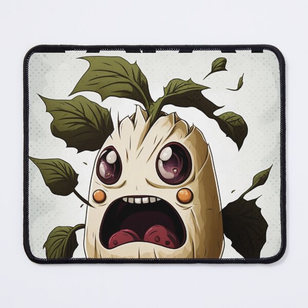Item preview, "Tater Terror," a scary batata character that is scared of people. designed and sold by V-A-H.