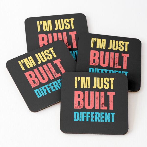 Item preview, Funny Motivational Design: I'm Just Built Different designed and sold by SimpliText.
