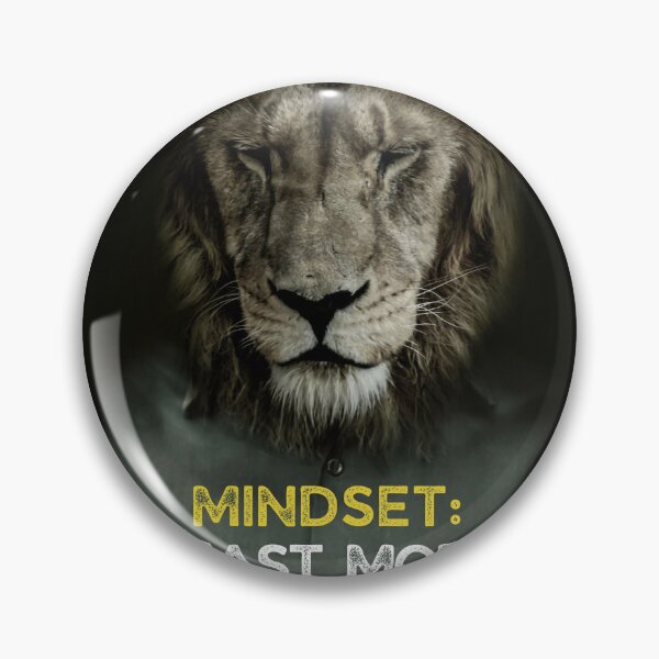 Item preview, Lion Beast Mode Mindset Motivational Quote designed and sold by hiunlimit.