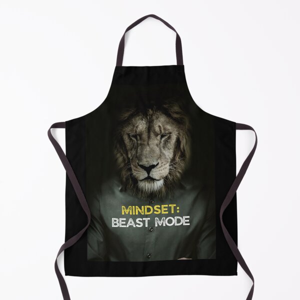 Item preview, Lion Beast Mode Mindset Motivational Quote designed and sold by hiunlimit.