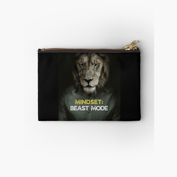 Item preview, Lion Beast Mode Mindset Motivational Quote designed and sold by hiunlimit.
