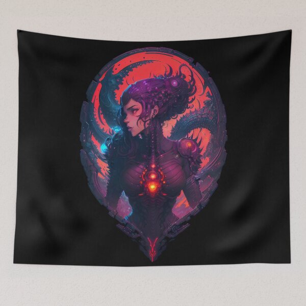 Item preview, PRINTS GIRL Cthulhu Lovecraft 02 designed and sold by GrimDark-Art.
