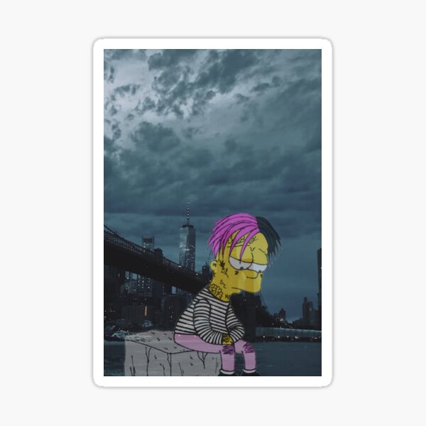 bart and lisa simpson sad edit aesthetic profile picture wallpaper