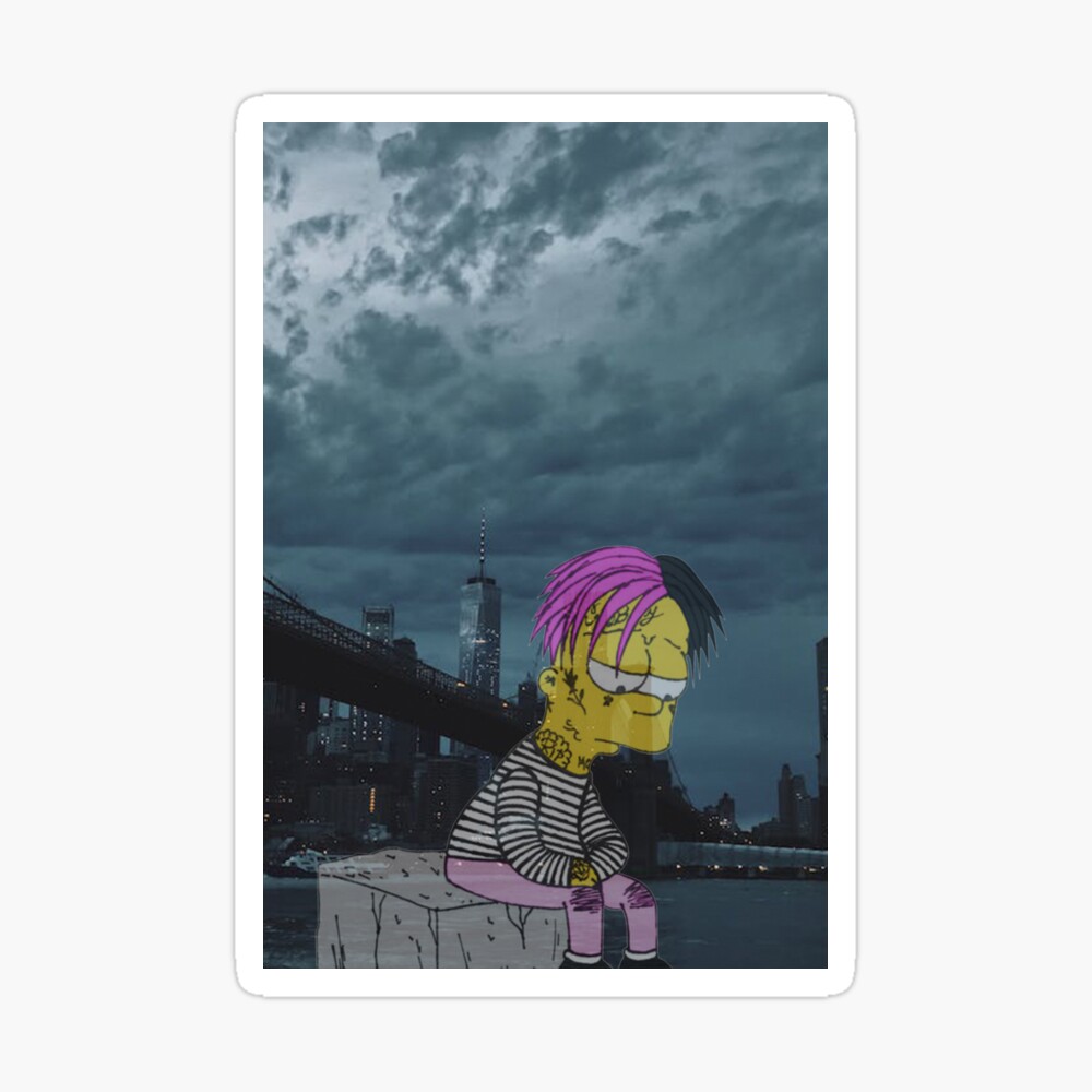 Bart sad Art Board Print by Loony80