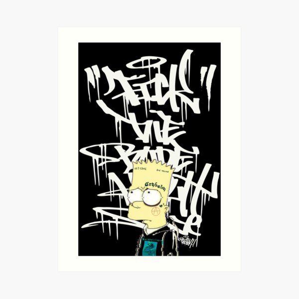 Bart sad Art Board Print by Loony80