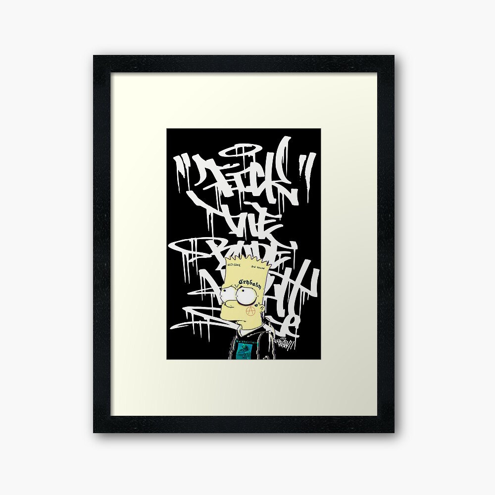 Bart sad Art Board Print by Loony80