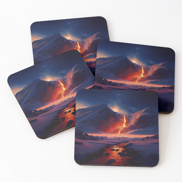 Item preview, Fantasy Landscape Art, Lava Stream designed and sold by Fantasy Masterpiece.