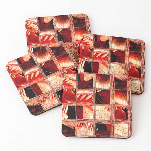 Item preview, Red squares with teeth. designed and sold by Nick Pautrat.