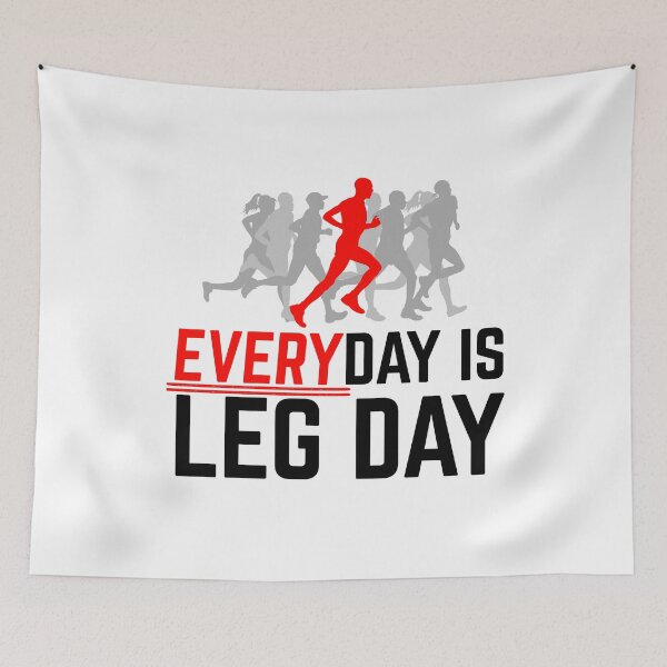 Item preview, Everyday Is Leg Day Male Runner designed and sold by thingsandthings.