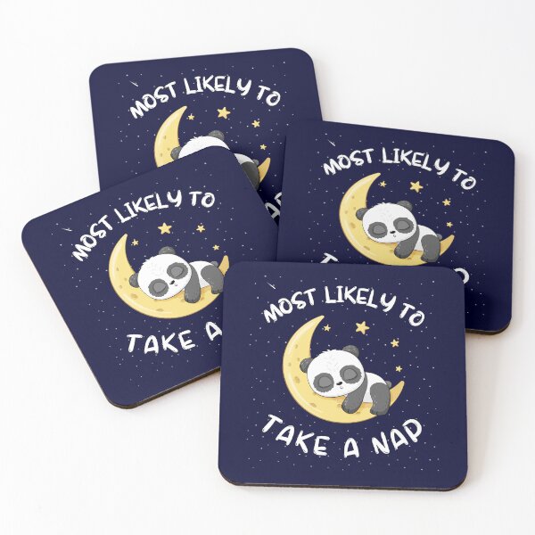 Item preview, Most likely to take a nap (cute panda sleeping). designed and sold by ZingAndPep.