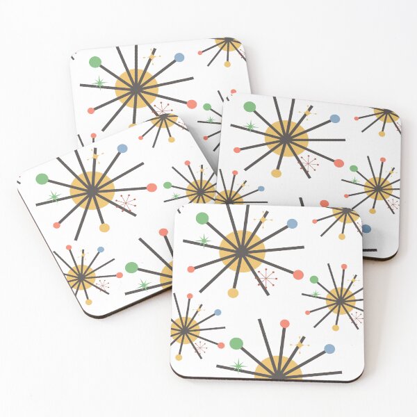 Item preview, MCM Atomic Starbursts Retro Vibes Mid Century Modern designed and sold by uhnotsocool.