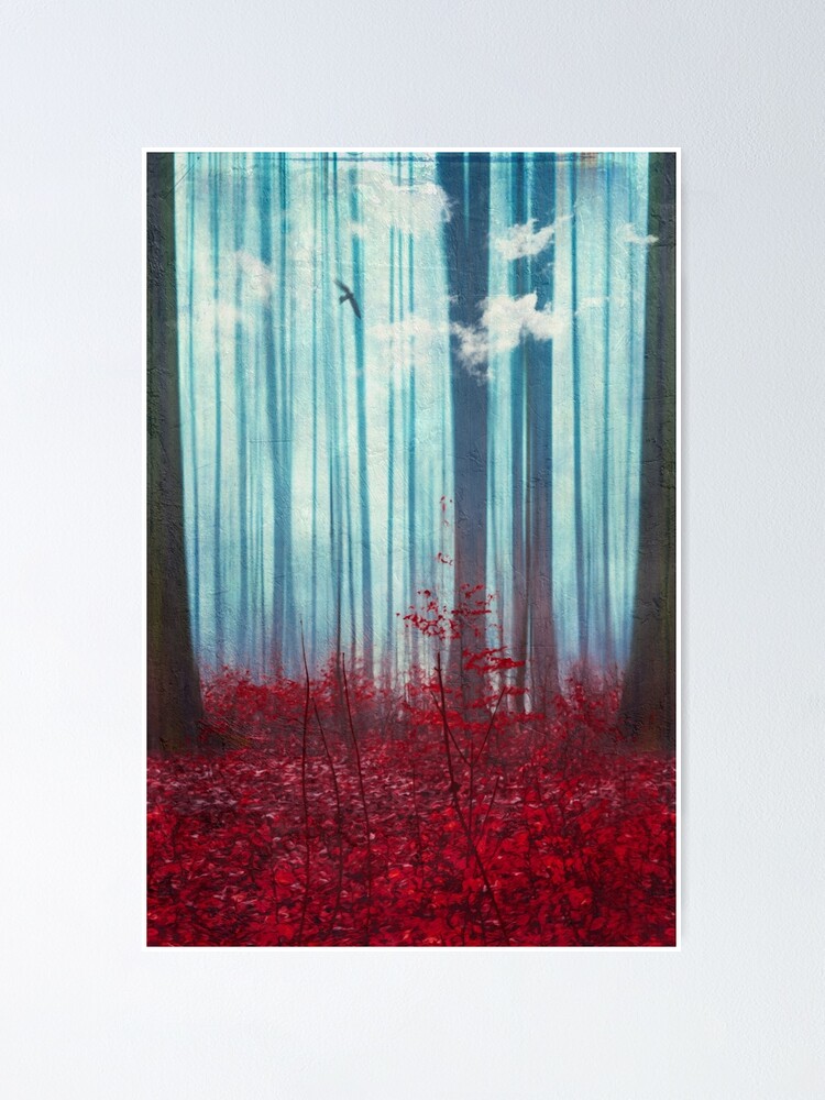 Alternate view of Gateways - abstraction of a forest scene Poster