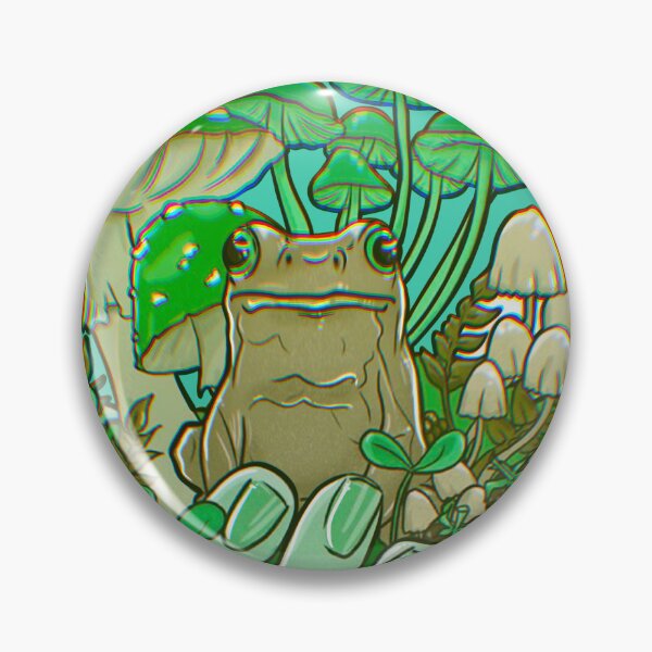 Item preview, Stay weird with the trippy frog toad designed and sold by Purplecubeart.
