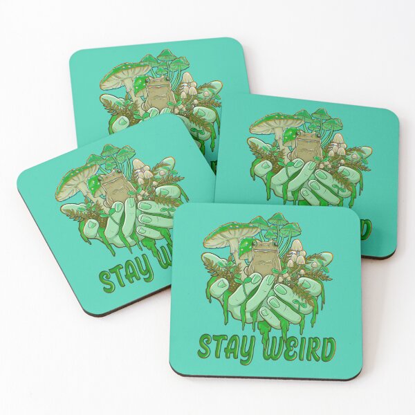 Item preview, Stay weird with the trippy frog toad designed and sold by Purplecubeart.