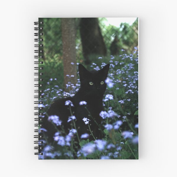 Item preview, Black tomcat Paule in the flowerbed designed and sold by Gourmetkater.